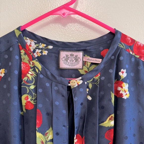 Vintage Juicy Couture Strawberry Silk Dress - Picture 5 of 14